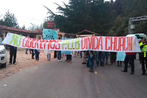 Protestas por construcción de vía Perimetral de Occidente en Bogotá