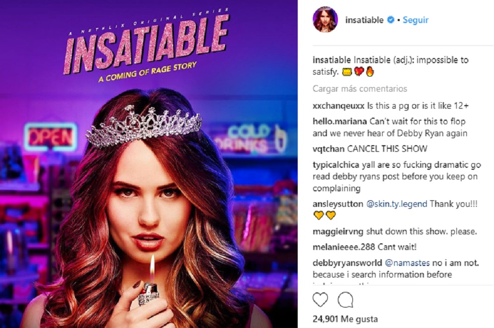Lanzan serie de Netflix «Insaciable», tachada de homófoba y antigordos