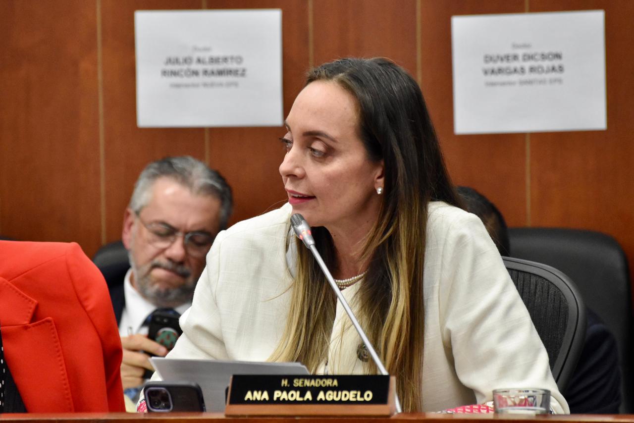 Ana Paola Agudelo, senadora del MIRA.