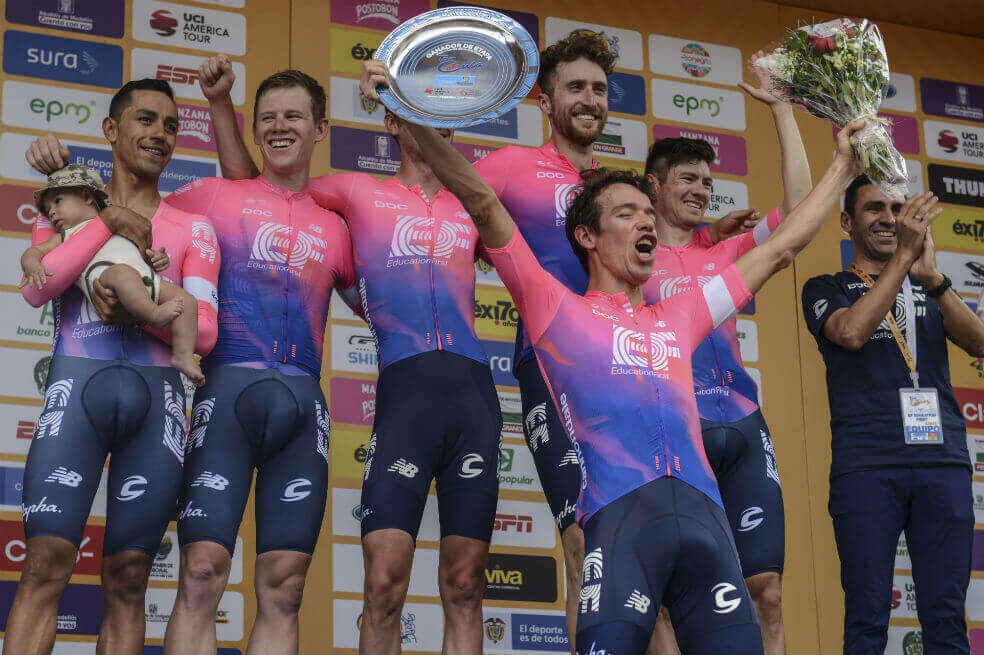 El Education First ganó la primera etapa del Tour Colombia 2.1