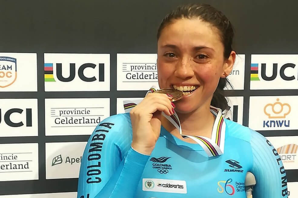 Leidy Ramírez gana bronce en el Mundial de Paracycling