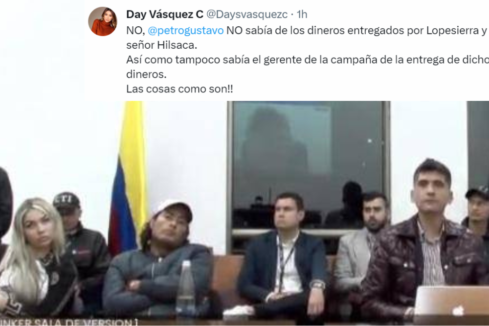 “Petro no sabía de los dineros entregados por Lopesierra e Hilsaca”: Day Vásquez