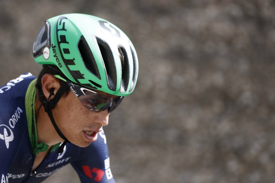 El bogotano Esteban Chaves, durante la Vuelta a España 2016. / EFE