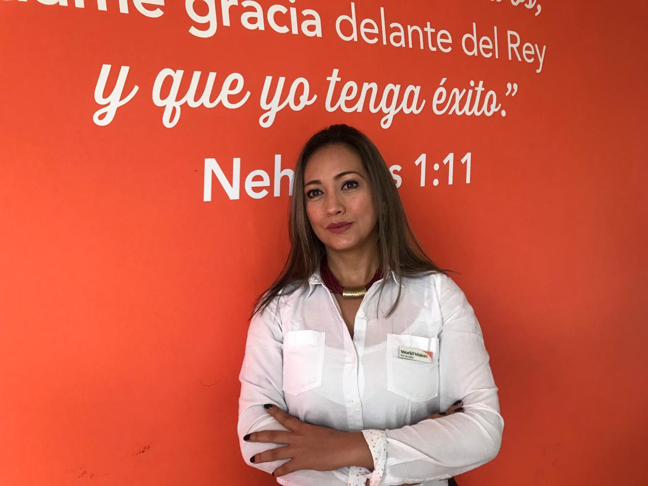 Heidy Arévalo, gerente de Estrategia y Gestión del Conocimiento para la organización humanitaria World Vision Colombia.