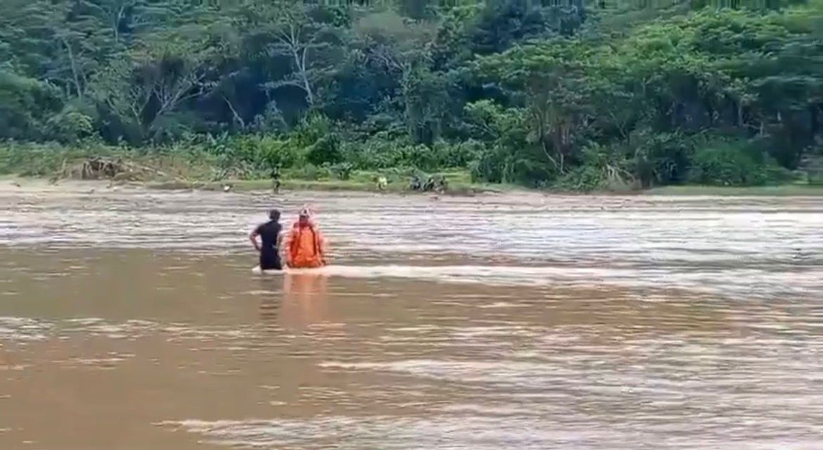 Buscan a joven que desapareció en río Lebrija en Santander en medio de fuertes lluvias