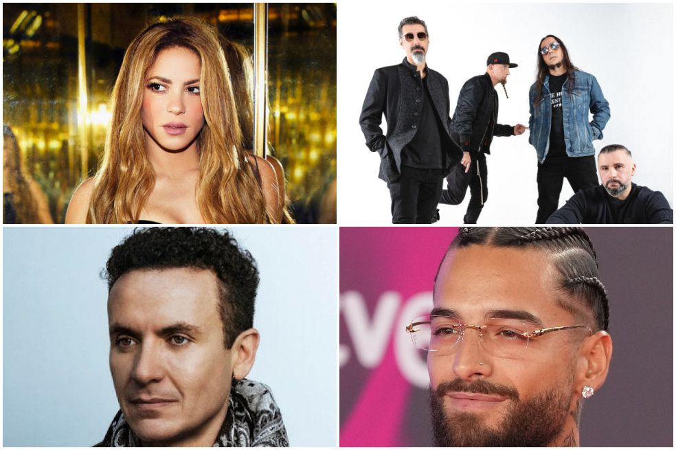 Shakira, System of a Down, Fonseca, Maluma y otros conciertos de 2025 en Bogotá