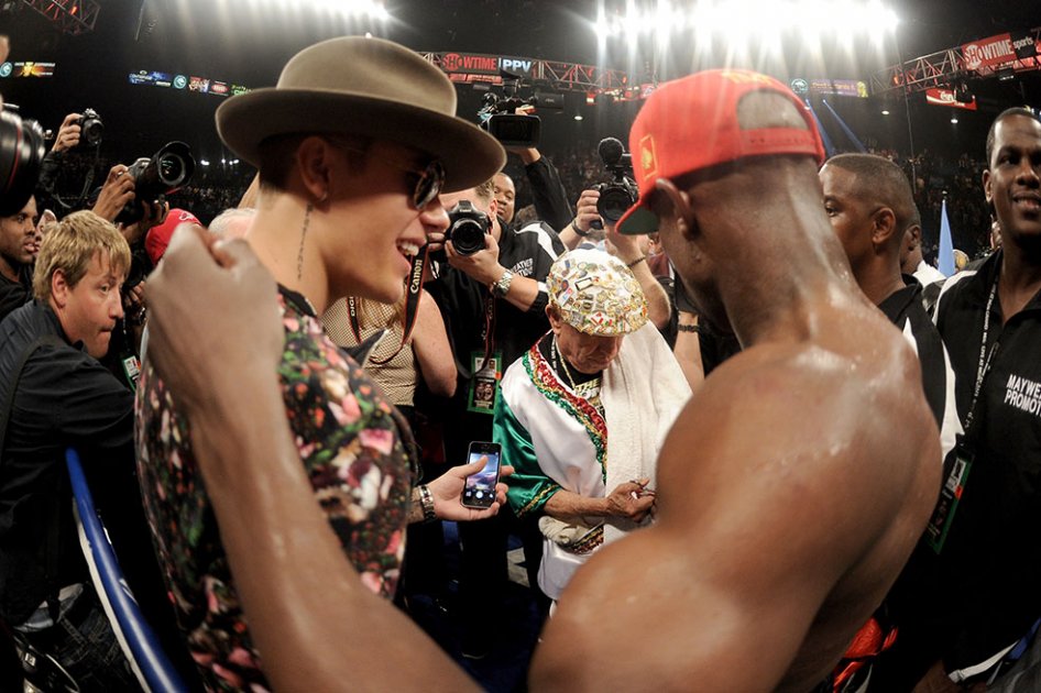 Justin Bieber acompañará a Floyd Mayweather antes de enfrentarse a Pacquiao