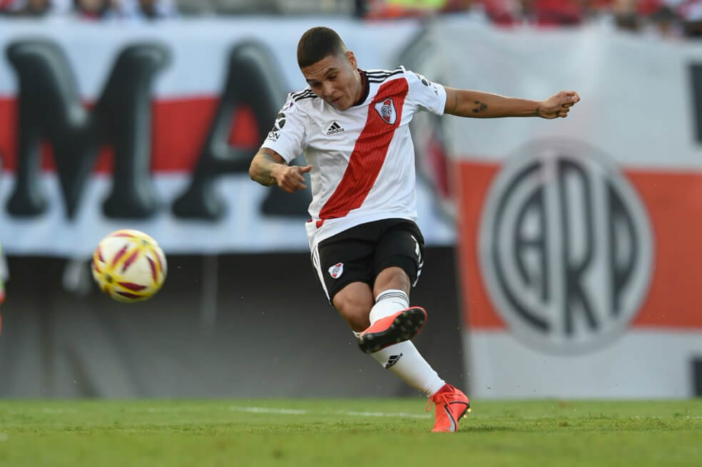 Quintero anotó tras asistencia de Lucas Pratto. / @CARPoficial