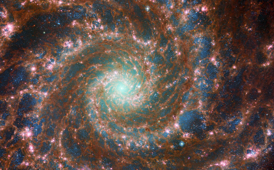 ‘Galaxia Fantasma’: nuevos detalles captados por el telescopio James Webb