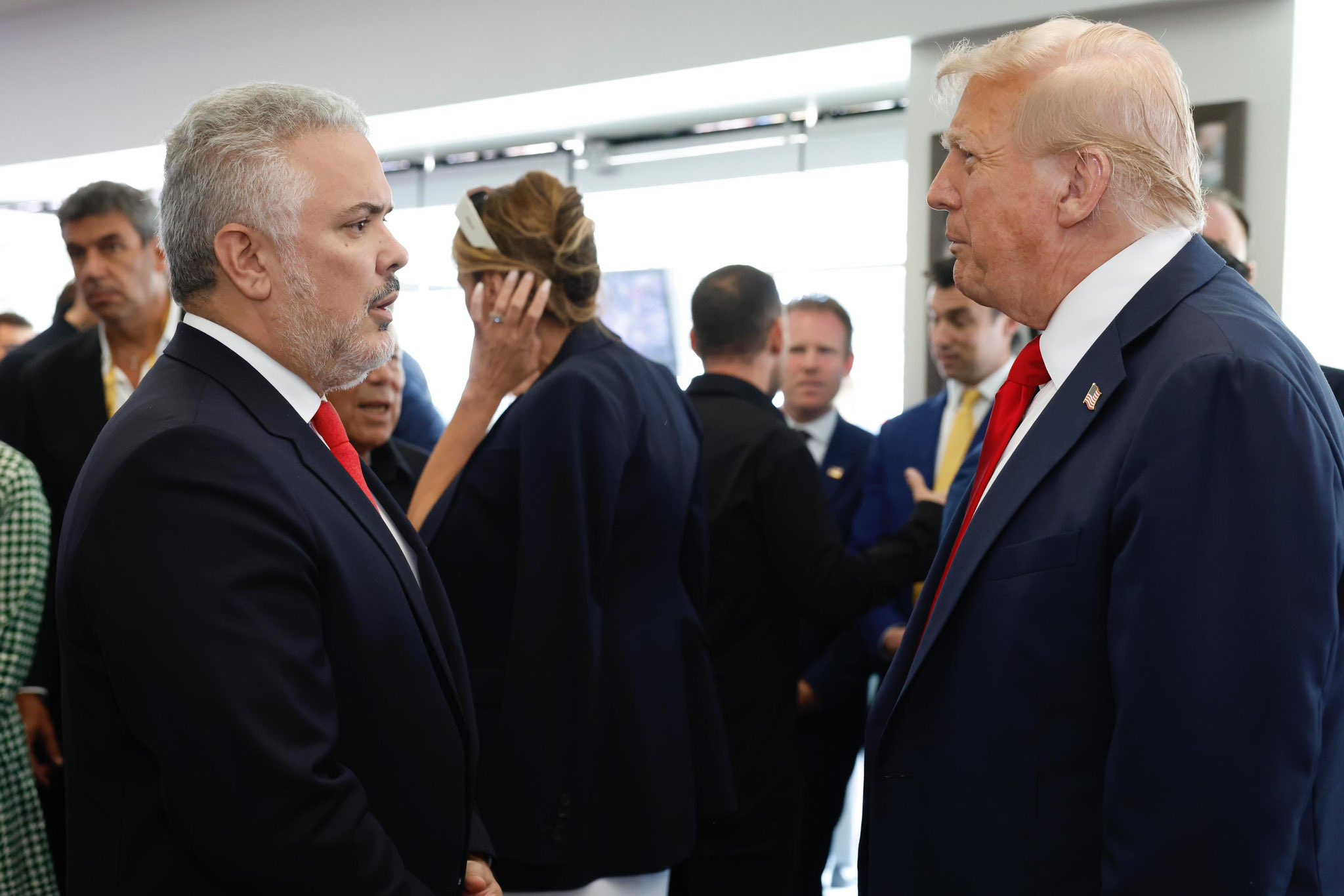Duque se encontró con presidente Trump en final del Mundial de Clubes