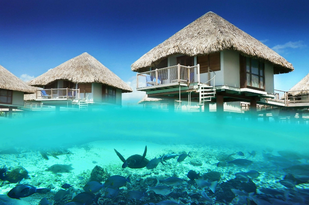 El hotel Le Meridien, en Bora Bora. / Cortesía