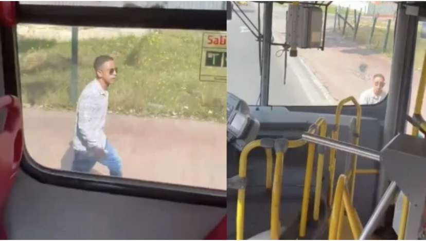 Violenta reacción de taxista tras discusión con conductor de SITP