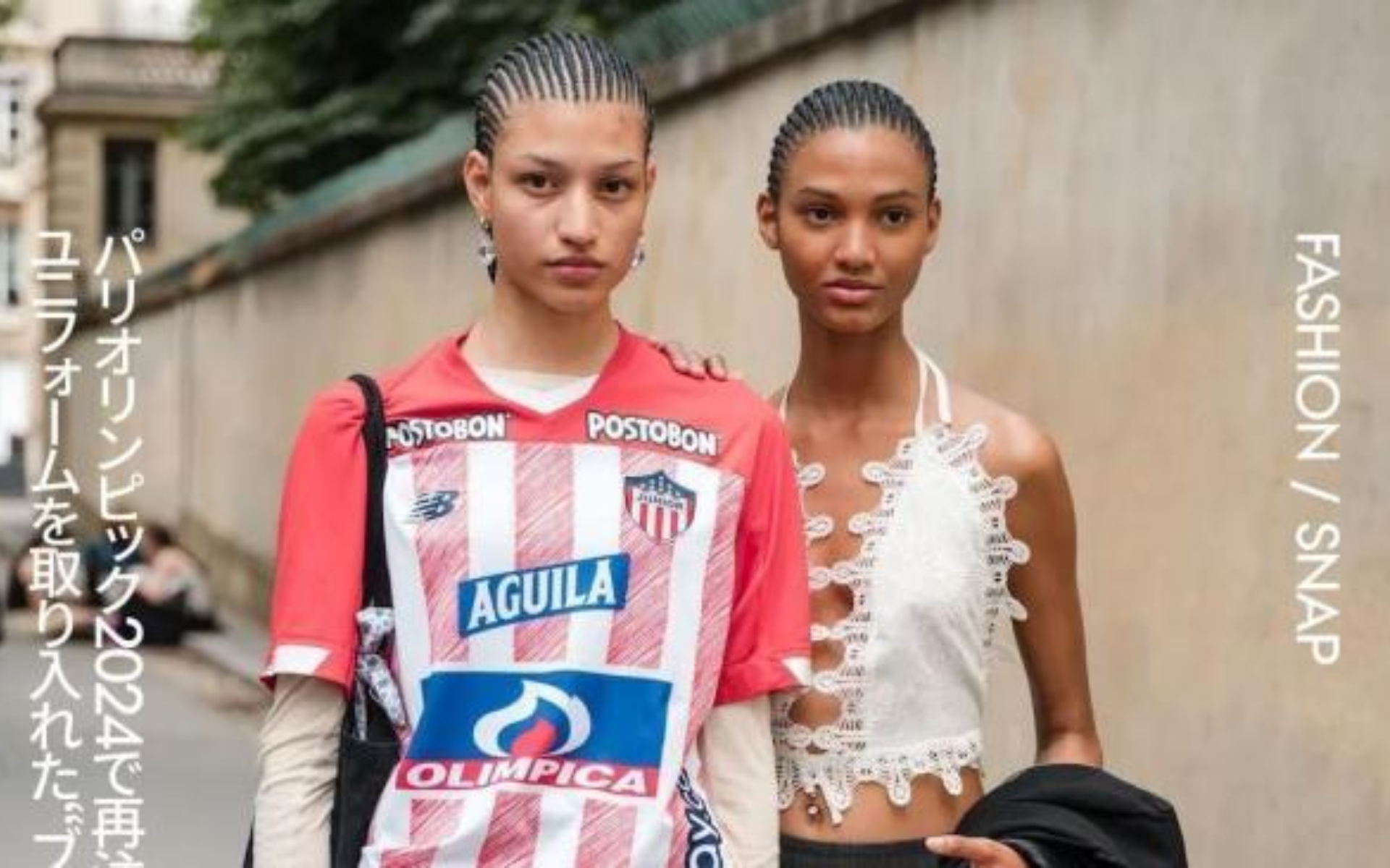 Modelo de Vogue Japón posó con una camiseta del Junior de Barranquilla: ¿por qué?