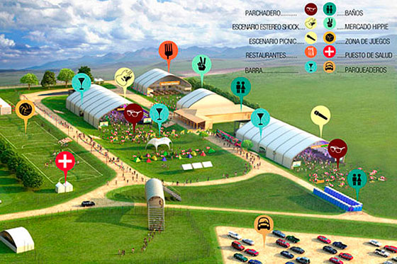 Ubicación del festival