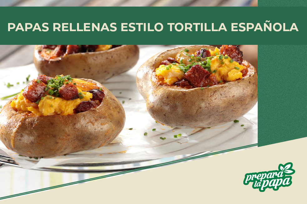 Deliciosas recetas con papa: haga unas papas rellenas estilo tortilla española