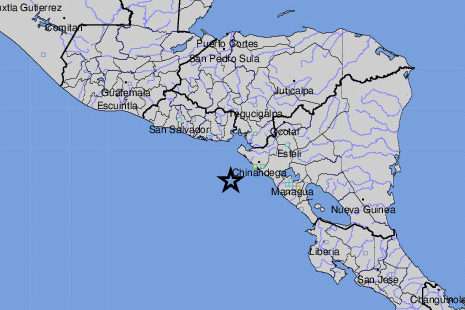 Sismo de magnitud 6,5 sacude costa oeste de Nicaragua