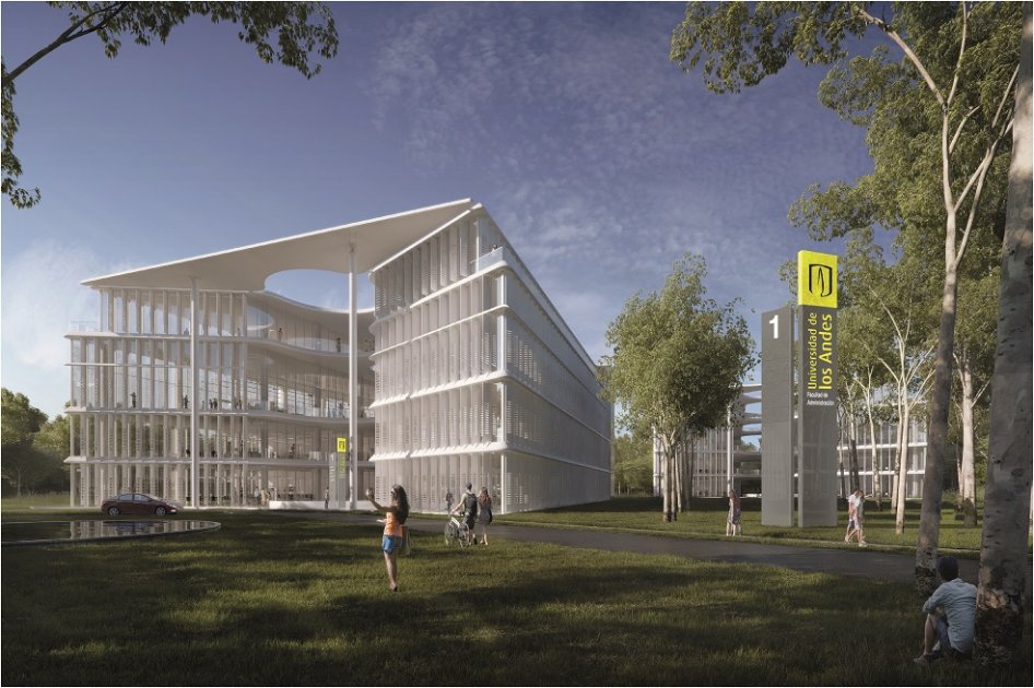Así lucirá la nueva sede de la facultad de administración de empresas de la Universidad de los Andes. / Cortesía