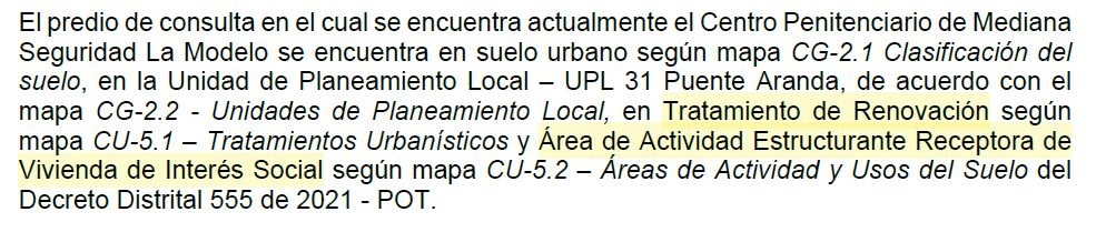 Extracto derecho de petición Secretaría de Planeación