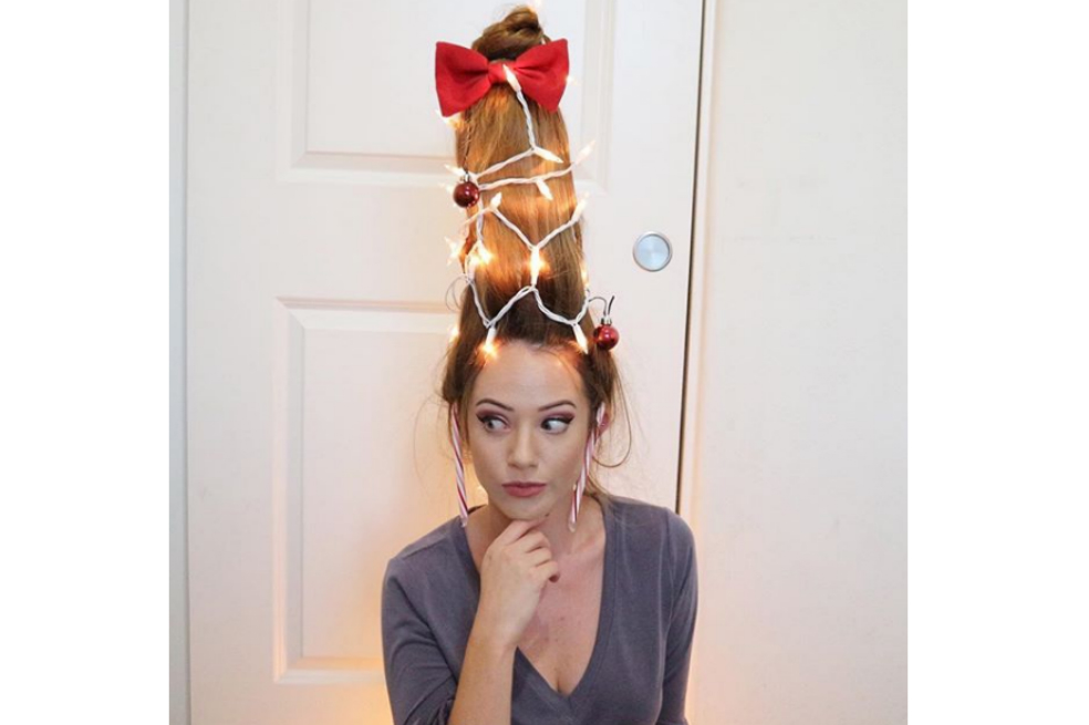 ¿Decoraría su cabello como un árbol de Navidad? Vea cómo se han contagiado con esta tendencia