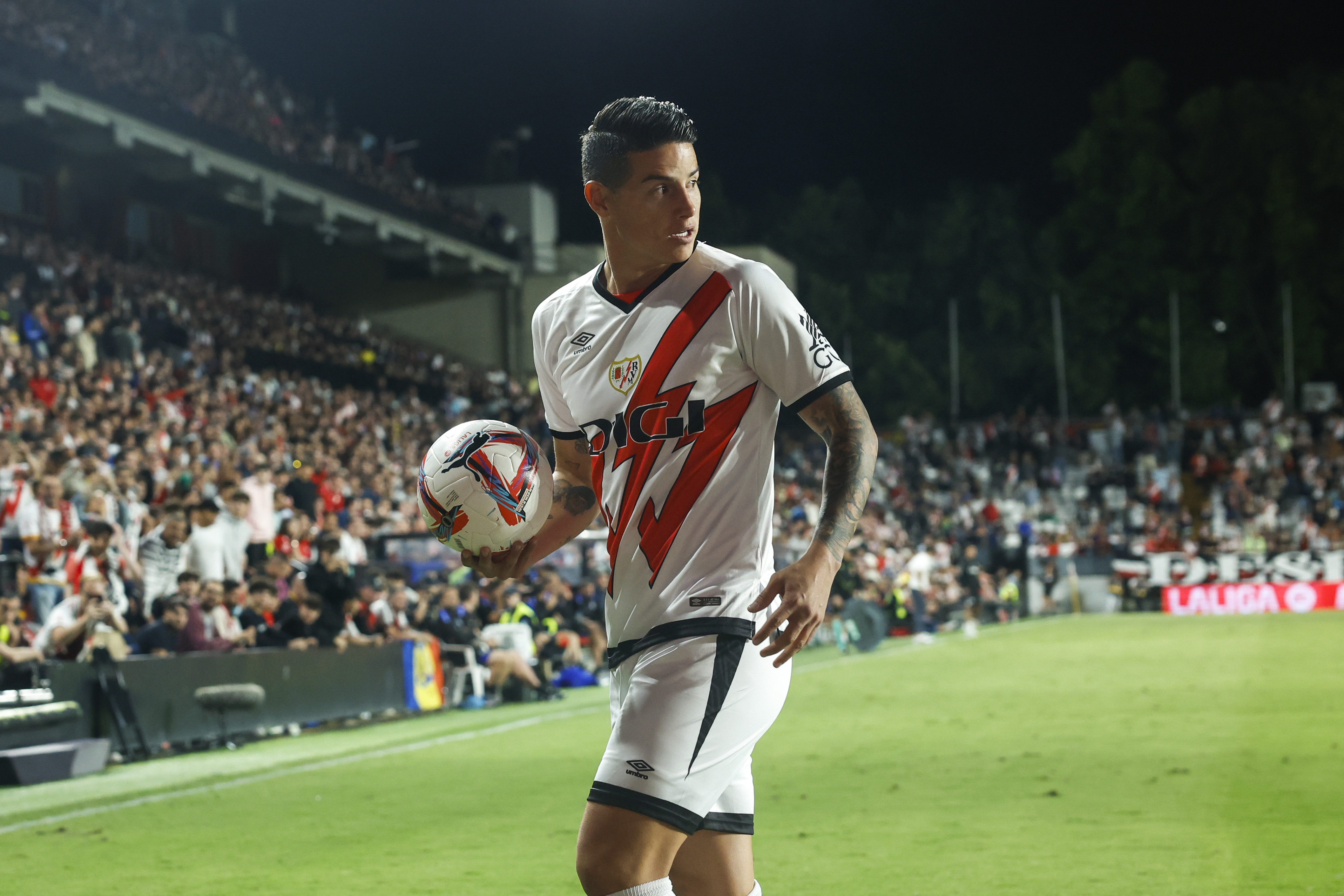 James Rodríguez rompió su silencio en Rayo Vallecano: “Jugar más no depende de mí”