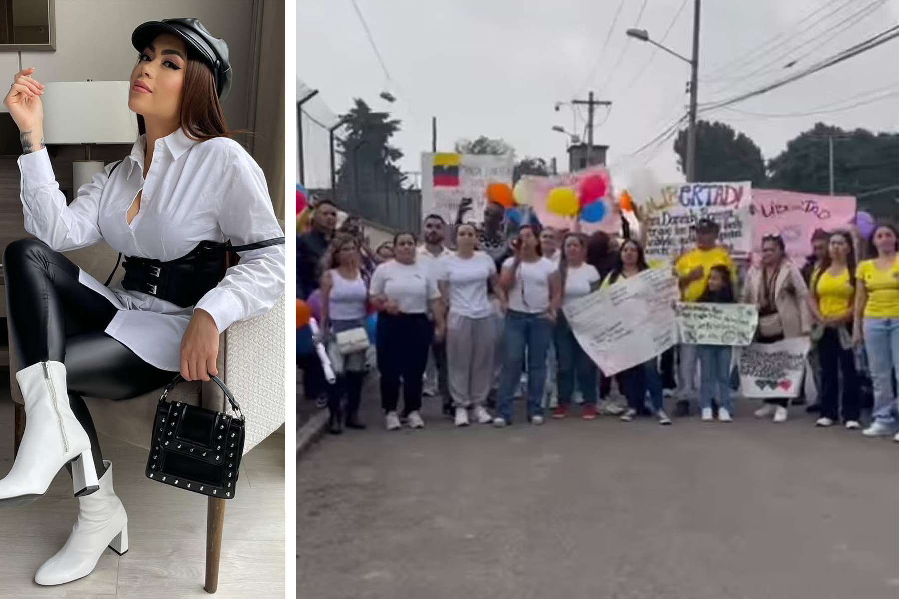 Familia de Epa Colombia marchó, Daneidy habló desde prisión y su novia se derrumbó