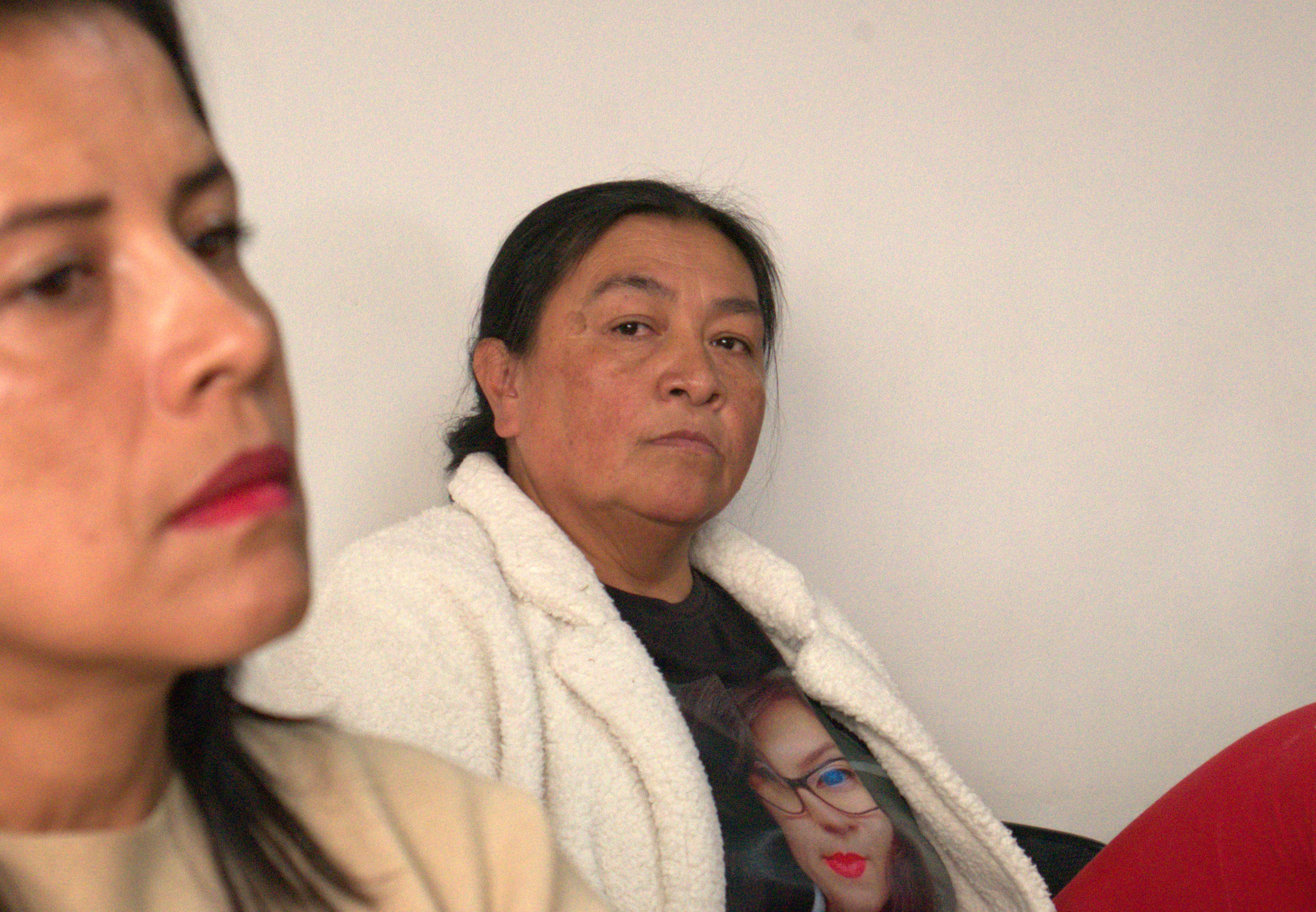 Nury Rojas, madre de Angie Baquero, en audiencia de juicio.