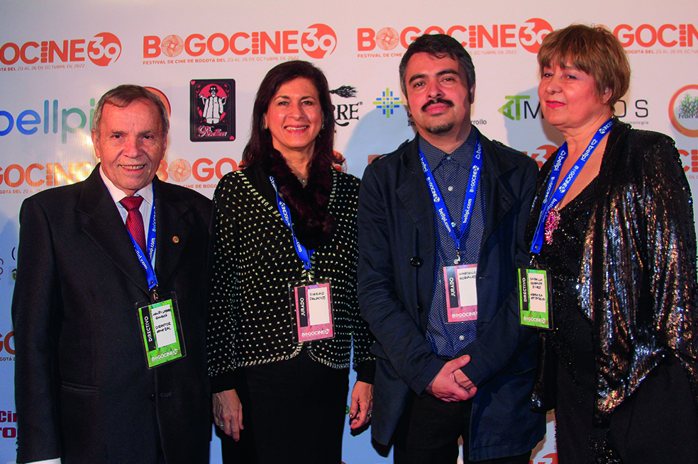 Henry Laguado, Piedad Palacios, Marcelo Morales e Isabella González