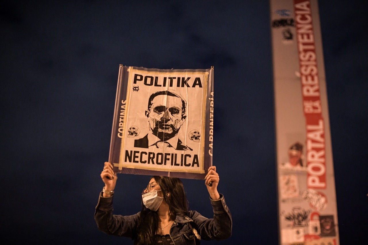 Nuevas protestas en el Portal Américas en la noche de este lunes