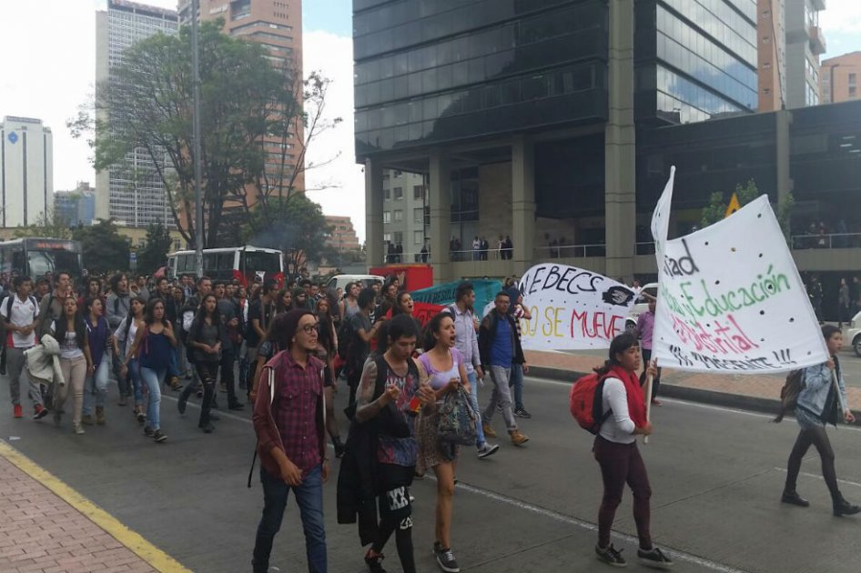 ¿Por qué marcharon los estudiantes de la Universidad Distrital?