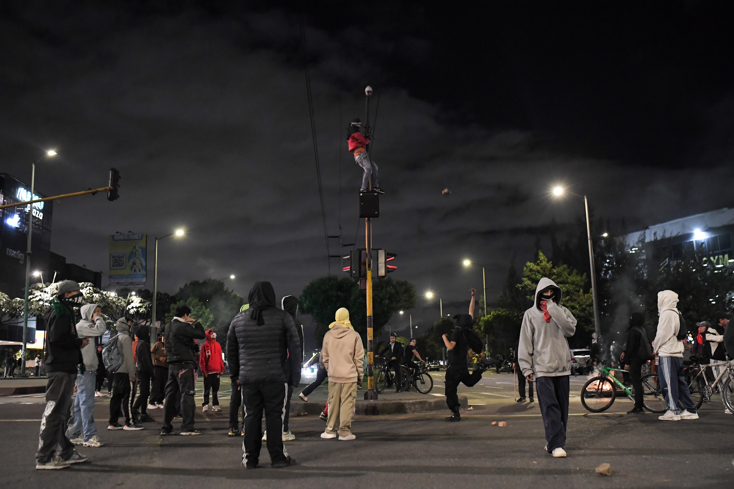 Disturbios en Suba durante paro Nacional