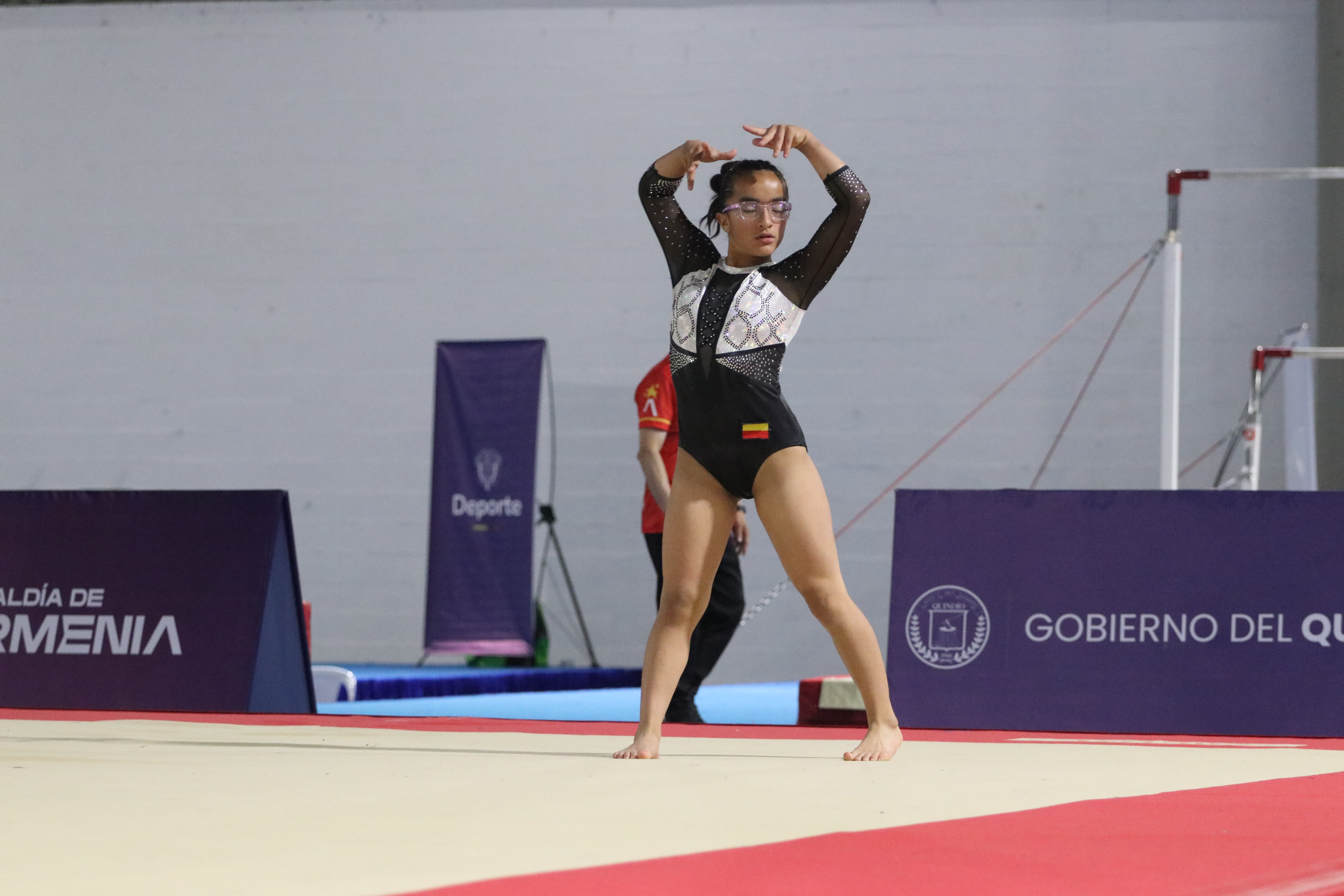 Dayana Sofía Benítez, gimnasta y multimedallista en los Juegos Nacionales Juveniles 2024.