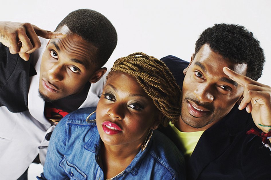 Slow, Goyo y Tostao, integrantes de Chocquibtown.