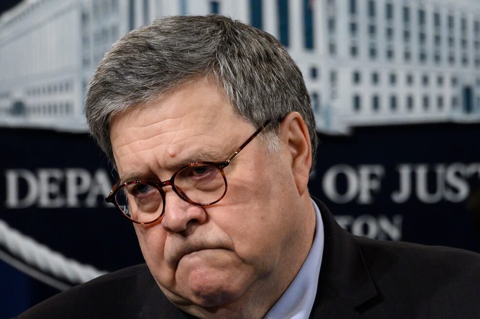 El fiscal William Barr afirmó hoy que no se dejará presionar por el presidente Donald Trump. / AFP