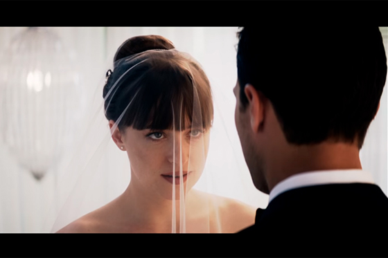 Anastasia Steele y Christian Grey.