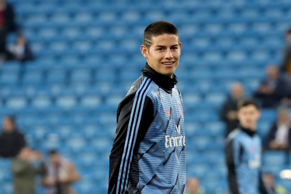 El colombiano James David Rodríguez Rubio, jugador de Real Madrid, que el domingo enfrenta a Celta de Vigo por la Liga de España. / EFE