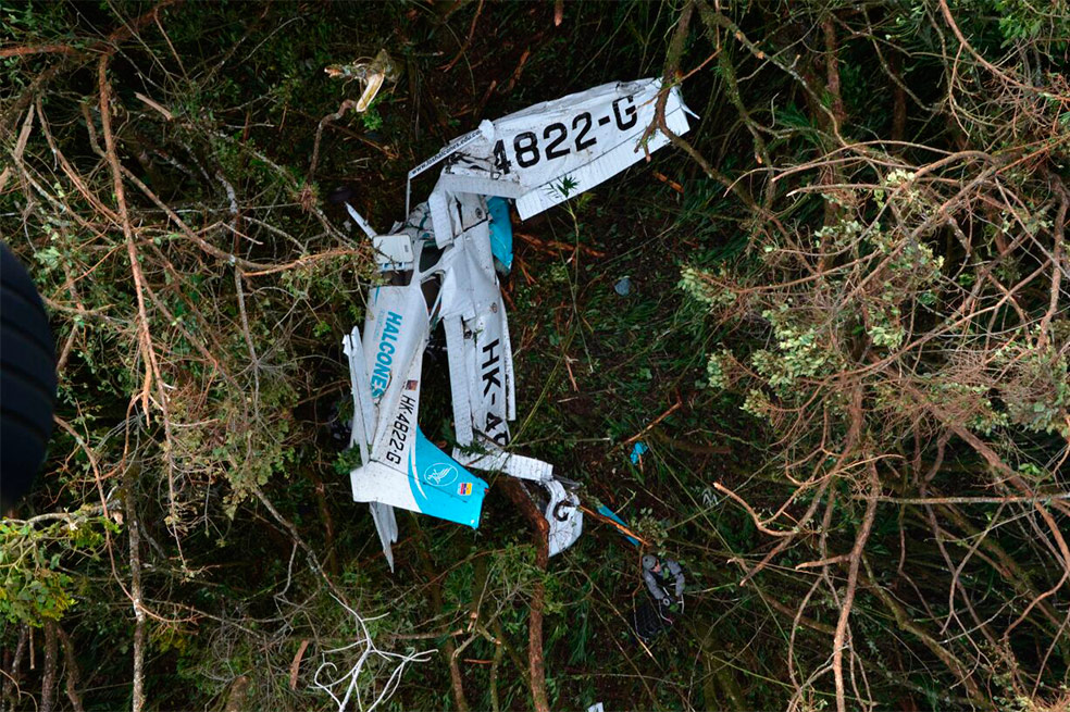 Así fue el rescate del único sobreviviente de accidente aéreo en Antioquia