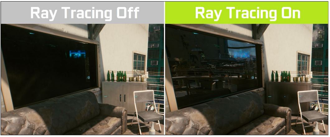 Con la función de Ray Tracin encendida podemos ver un mejor grado de detalle en materia de reflejos.