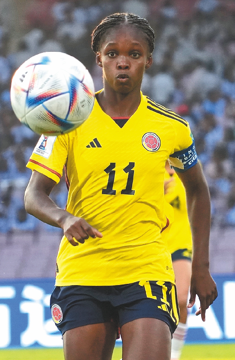  Caicedo fue la principal figura de la selección femenina en todas sus categorías en 2022. / AFP 