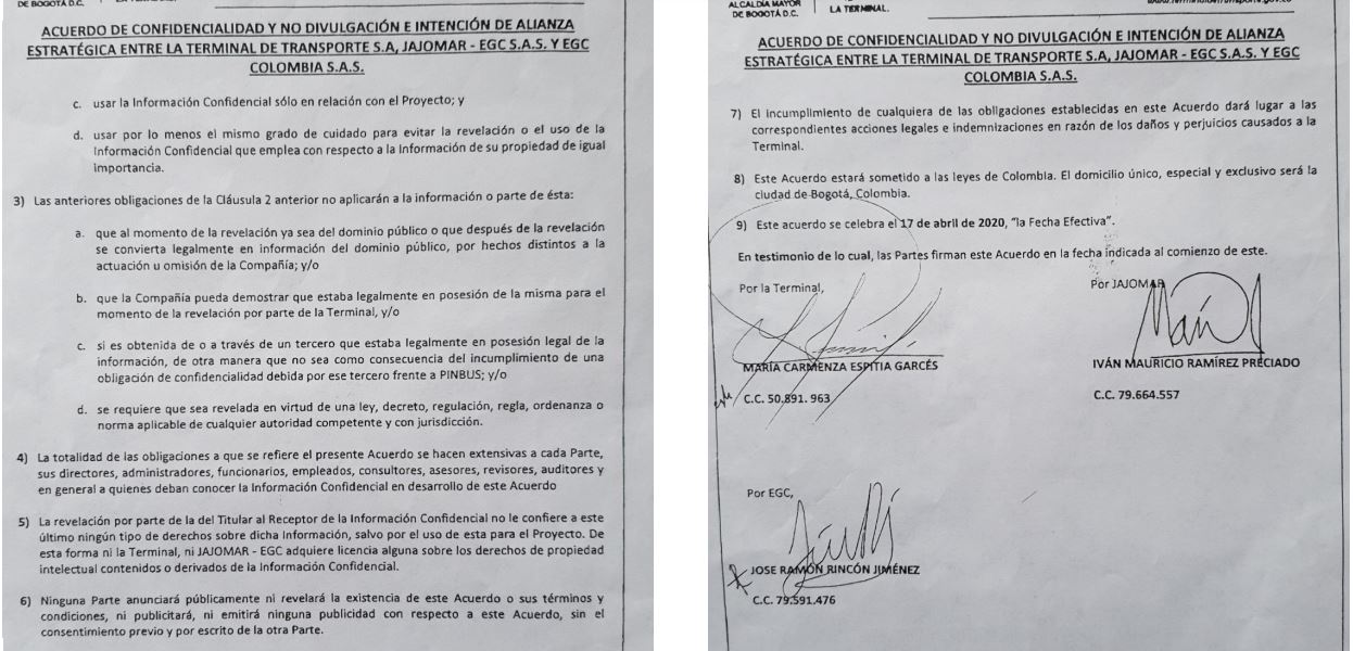 Acuerdo de confidencialidad