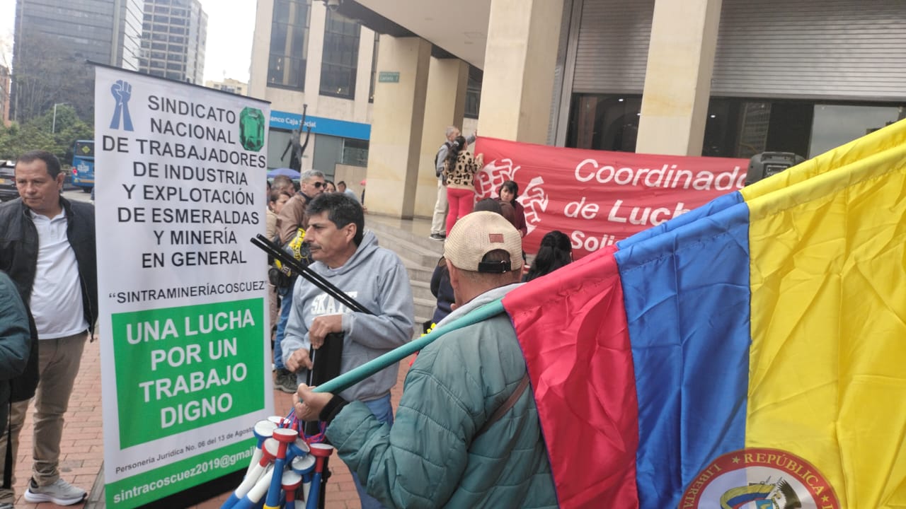 Mineros de Boyacá protestaron frente al Ministerio de Trabajo: ¿por qué?