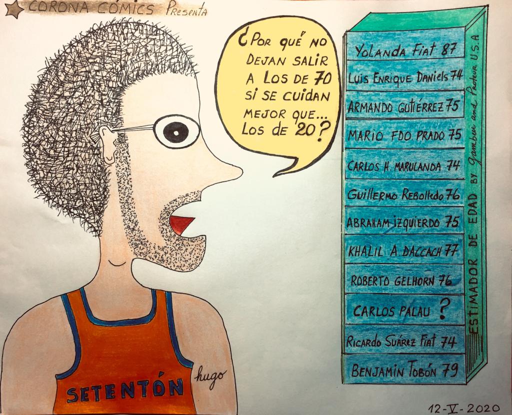 Caricatura de Hugo Suárez Fiat