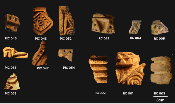 Las llamadas pintaderas halladas en la región datan de entre los años 1000 y 1400. Sus diseños —geométricos y zoomorfos— sorprendieron a los científicos. /Natalia Lozada.