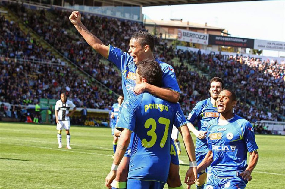 Con dos goles de Muriel, Udinese se impuso ante Parma por 3-0