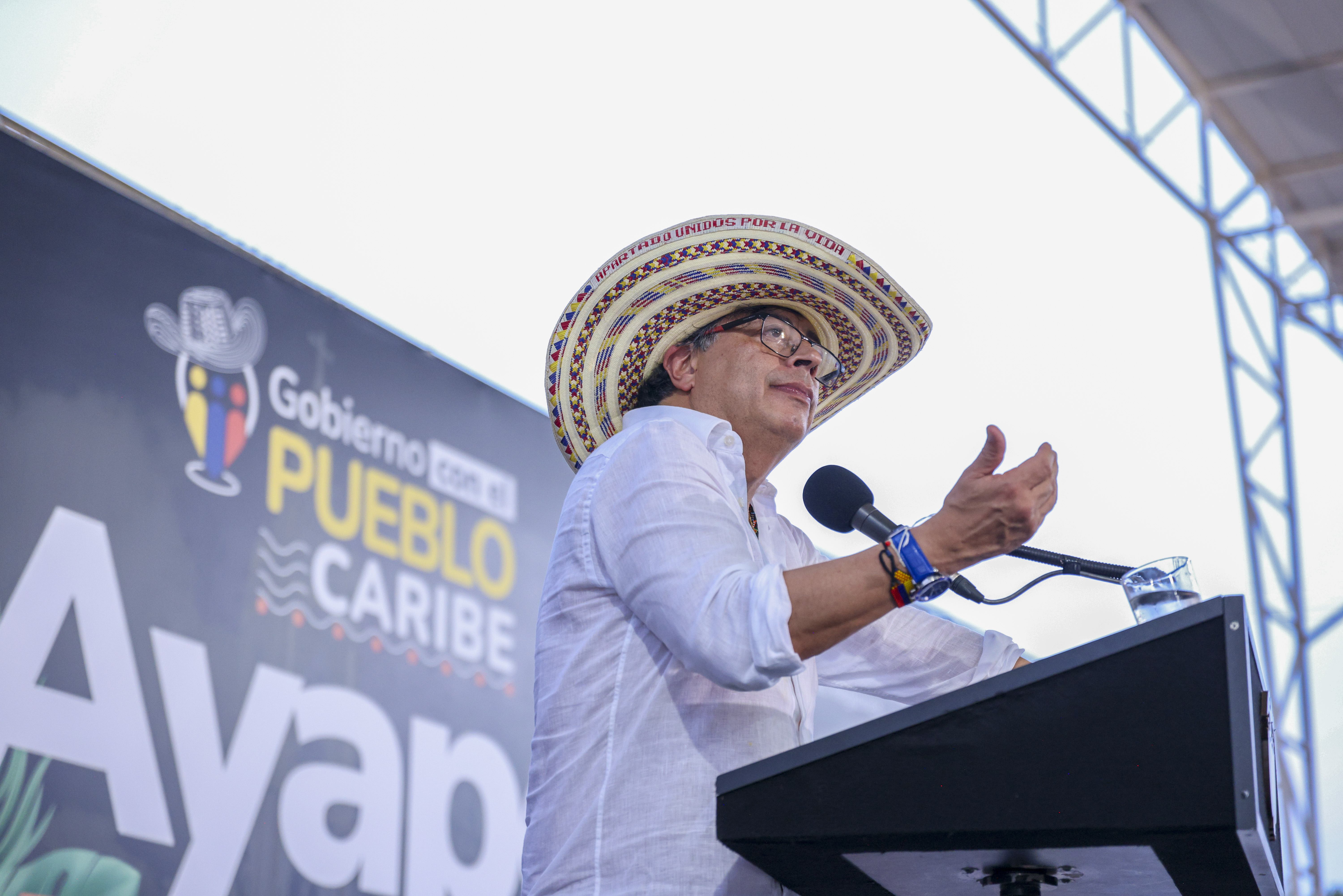 Presidente Gustavo Petro se encuentra en el Caribe colombiano.