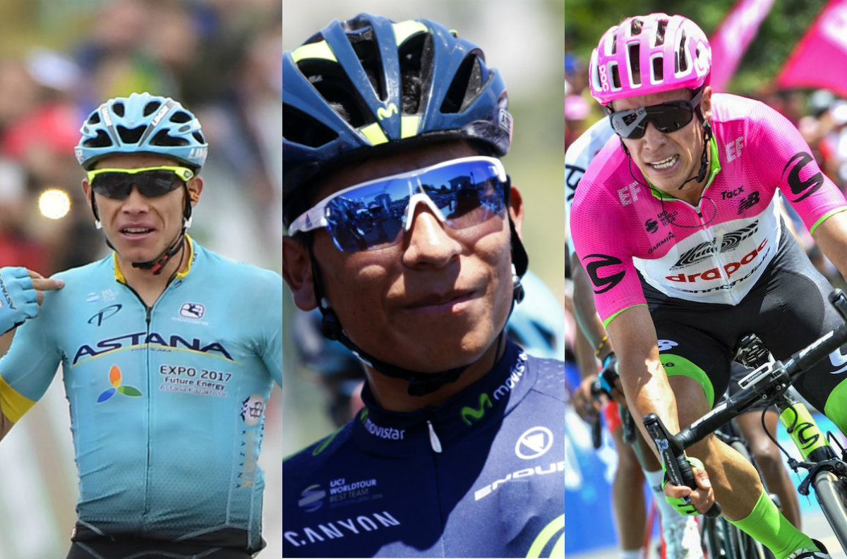 Tres colombianos, entre los seis favoritos para ganar La Vuelta a España