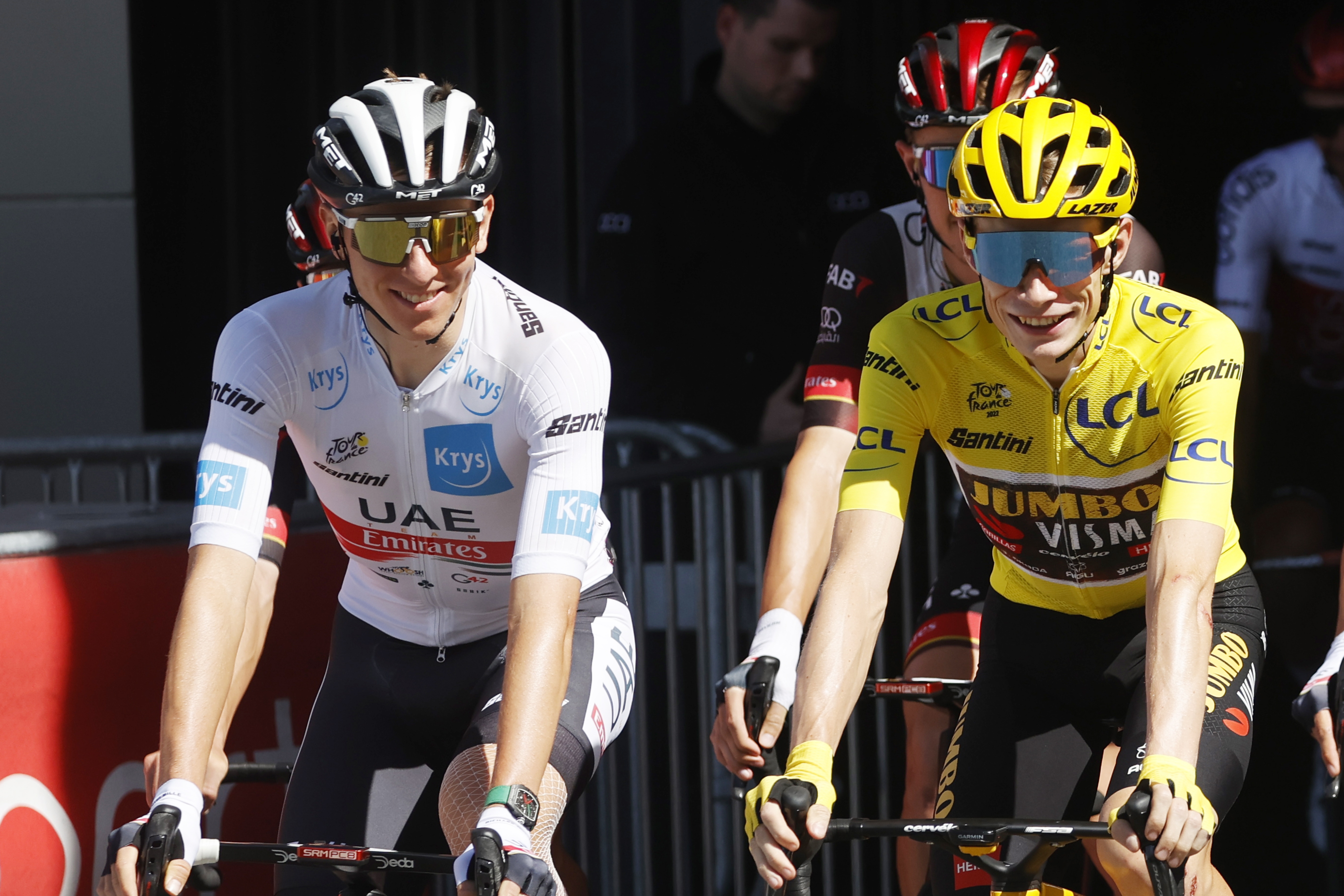 Pogacar, Evenepoel, Vingegaard y Roglic: un escalón por encima del resto