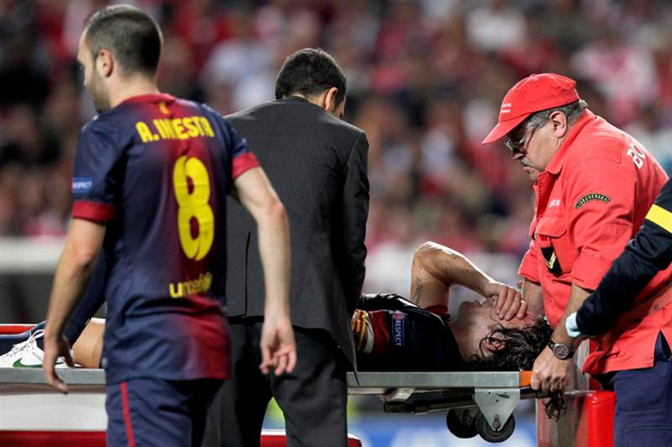 Vea la impresionante lesión de Carles Puyol