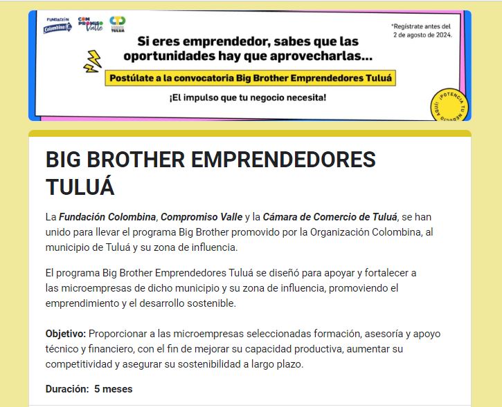 Convocatoria.