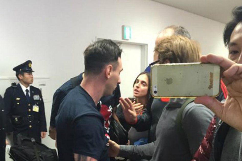 Hincha de River escupió a Messi en aeropuerto de Tokio
