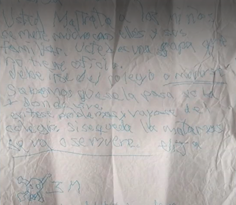 Con cartas amenazaron de muerte a cuatro profesores en Bogotá
